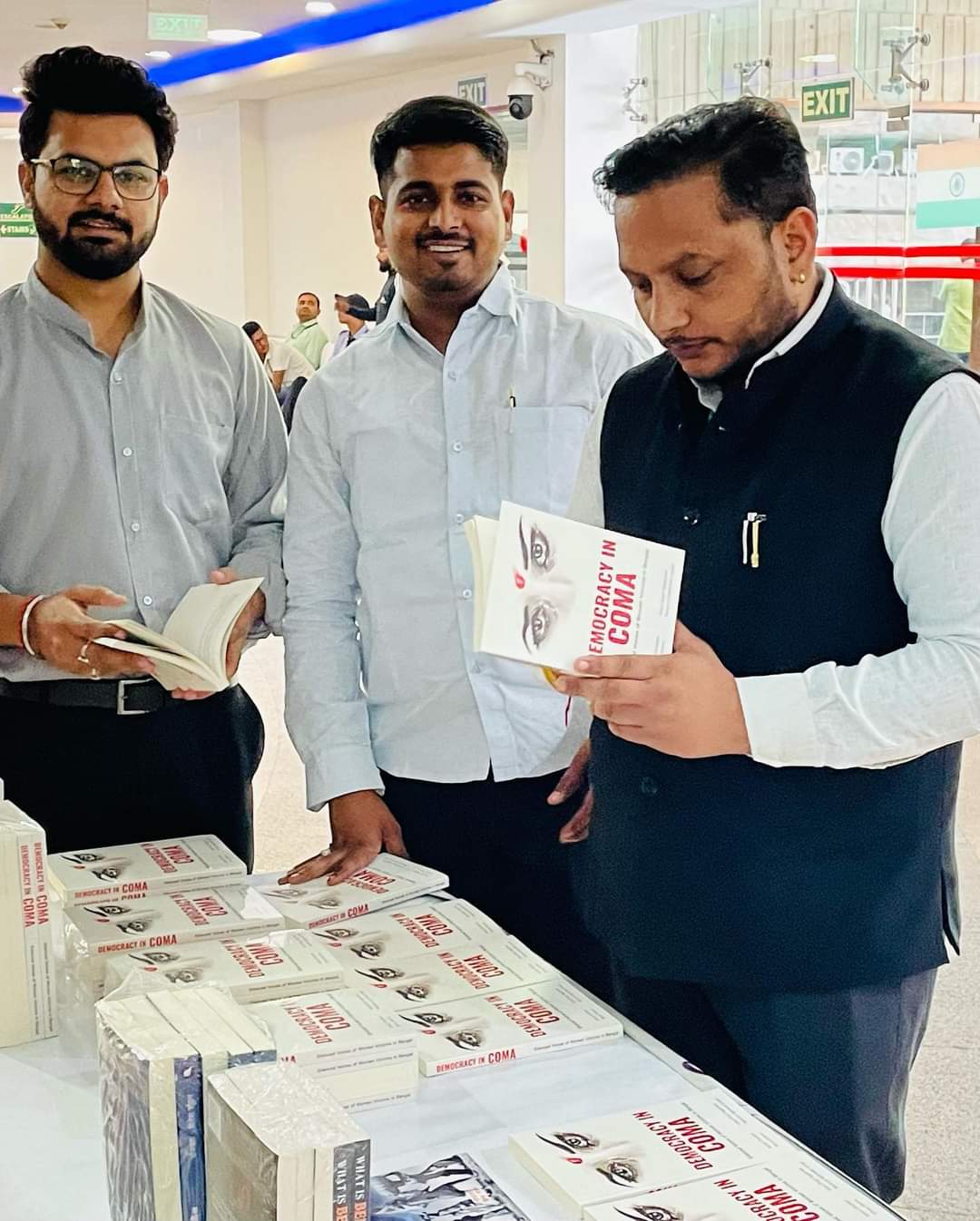 Advocate at a public book launch event